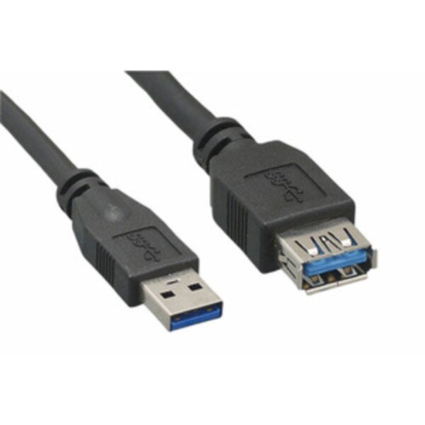 Main product image for 3 Feet Black USB 3.0 A Male/A Female Extension Cable 76491